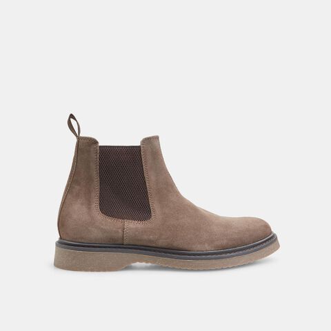 Botines de hombre en ante, Taupe Botines de hombre en ante, Taupe
